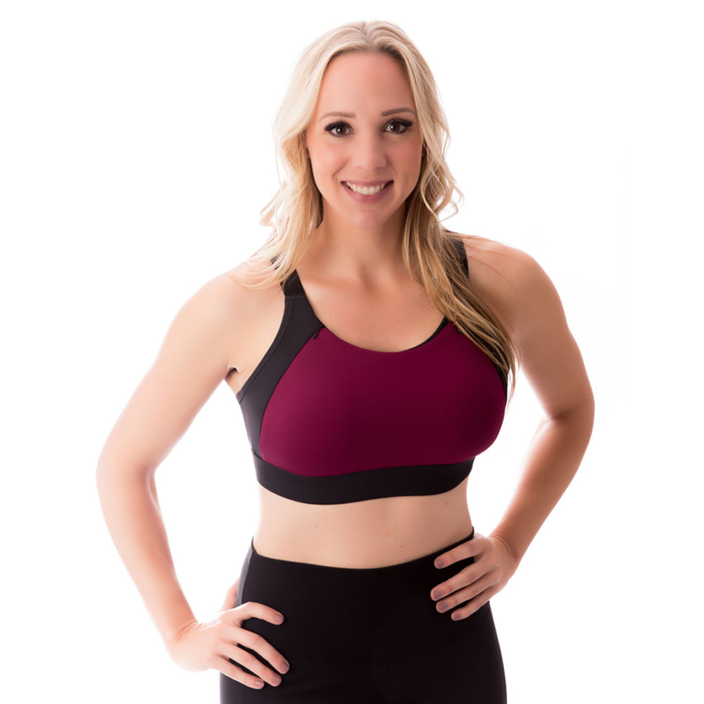 Athena Nursing Sports Bra - Berry Pink - Love and Fit