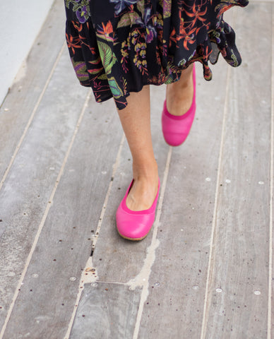 pink ballet flats