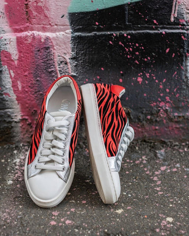 Zebra print sneaker