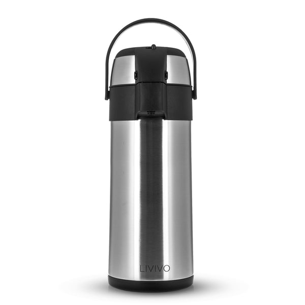 pump action vacuum flask