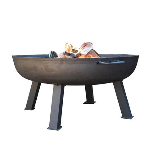 HOOLE ROUND METAL FIREPIT WITH LEGS