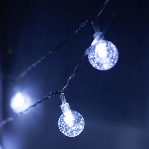 White Solar Bulb String Lights | Gardenesque
