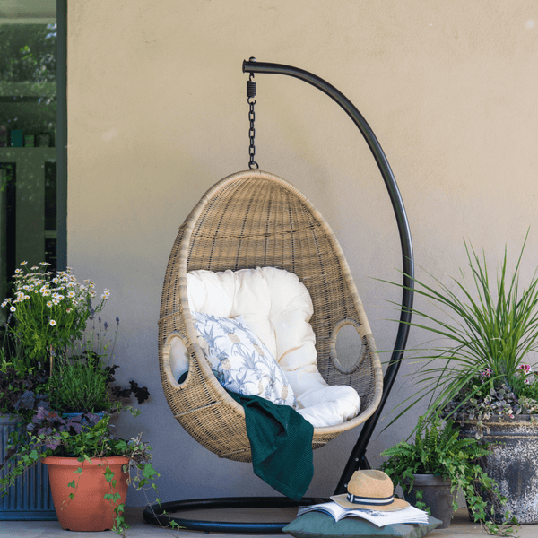 Hanging shop egg loveseat