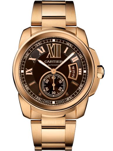 cartier rose gold mens watch