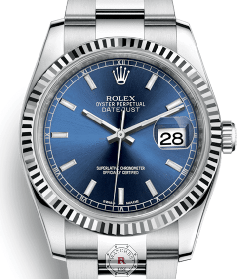 Rolex DATEJUST 36 Steel and White Gold 