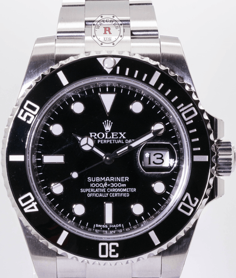 Rolex SUBMARINER 40mm Steel Black Dial 