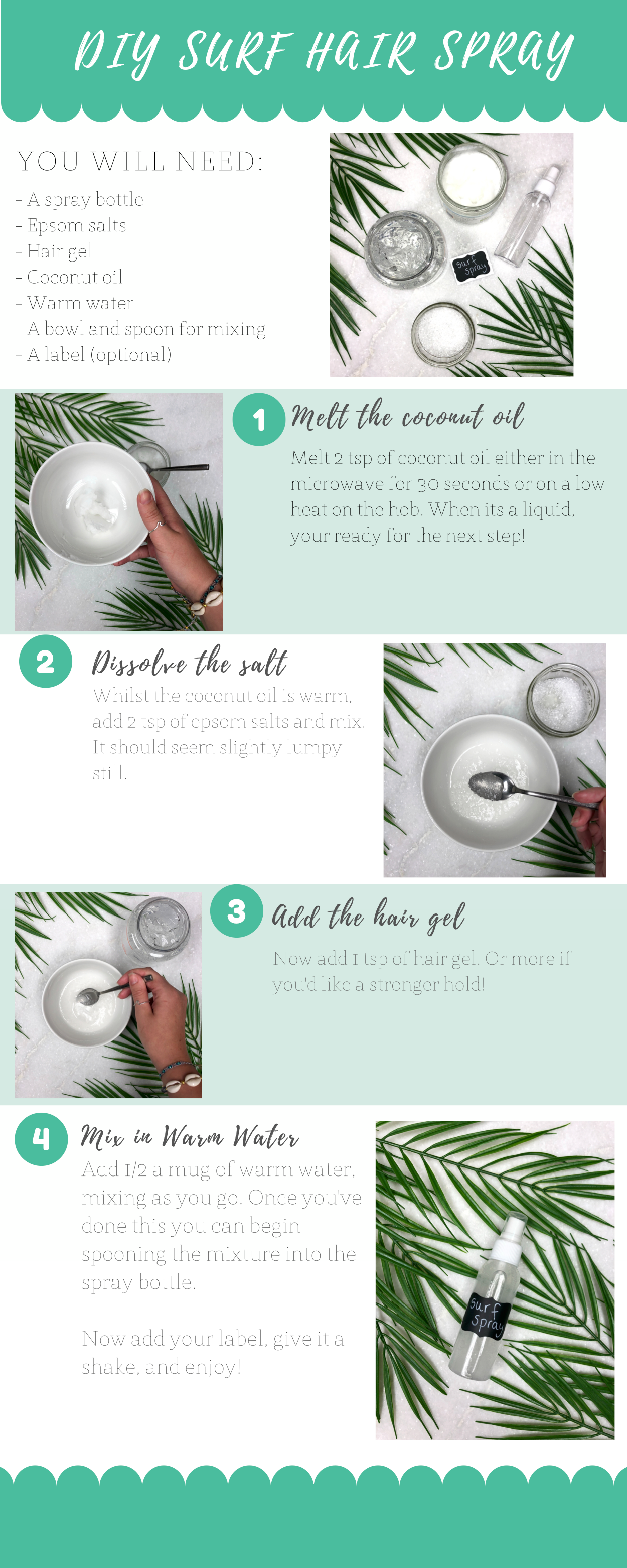 DIY Surf Hair Salt Spray