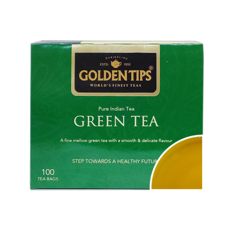 Pure Indian Green Tea - Filter Paper Tea Bags - Golden Tips