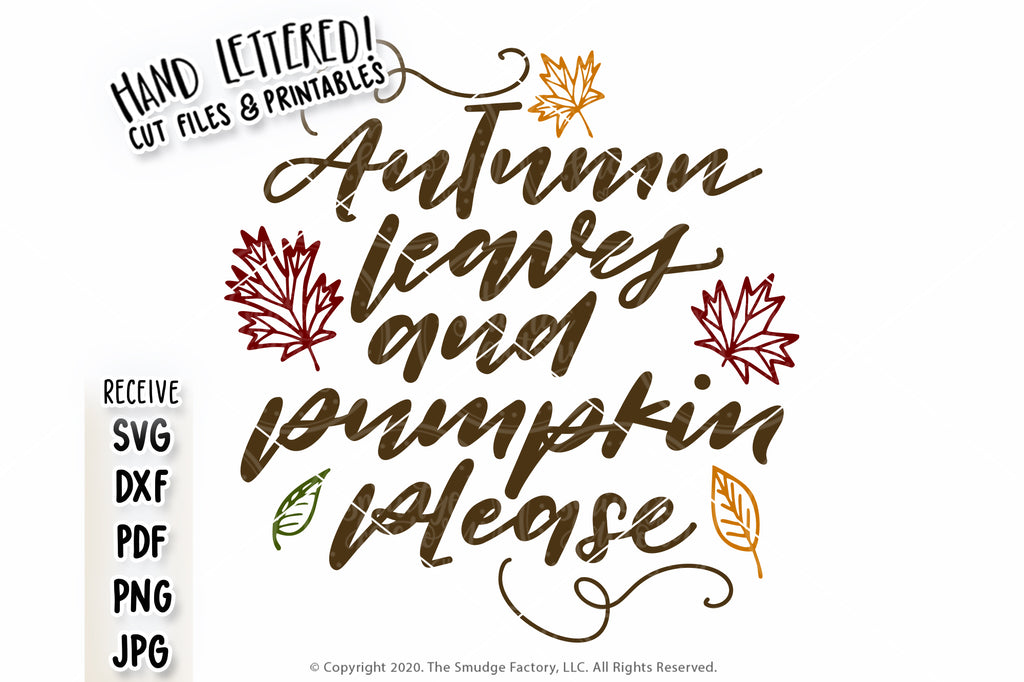 autumn leaves and pumpkin please