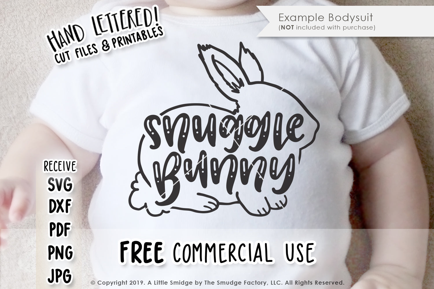 Download Snuggle Bunny SVG & Printable - The Smudge Factory