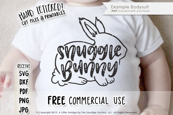 Download Snuggle Bunny SVG & Printable - The Smudge Factory