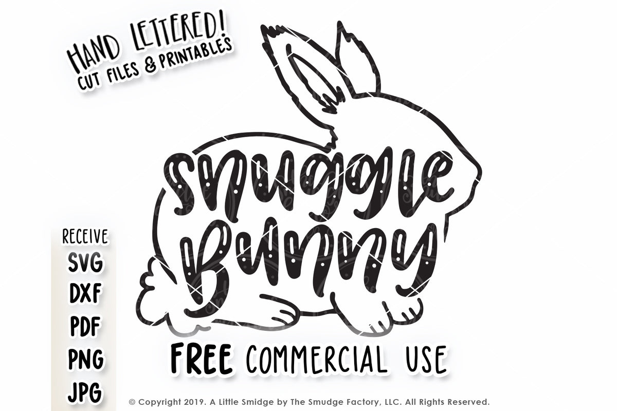 Download Snuggle Bunny SVG & Printable - The Smudge Factory
