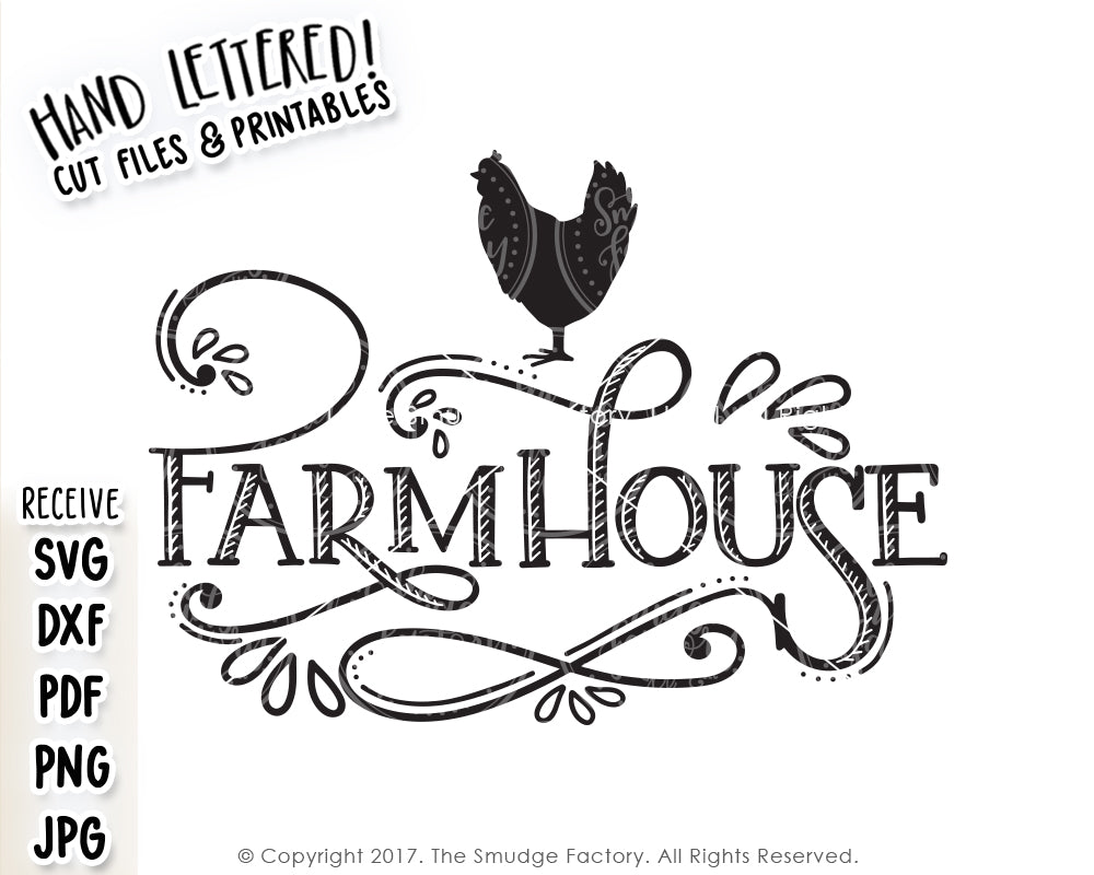 Download Farmhouse SVG & Printable - The Smudge Factory