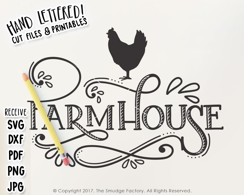 Download Farmhouse SVG & Printable - The Smudge Factory