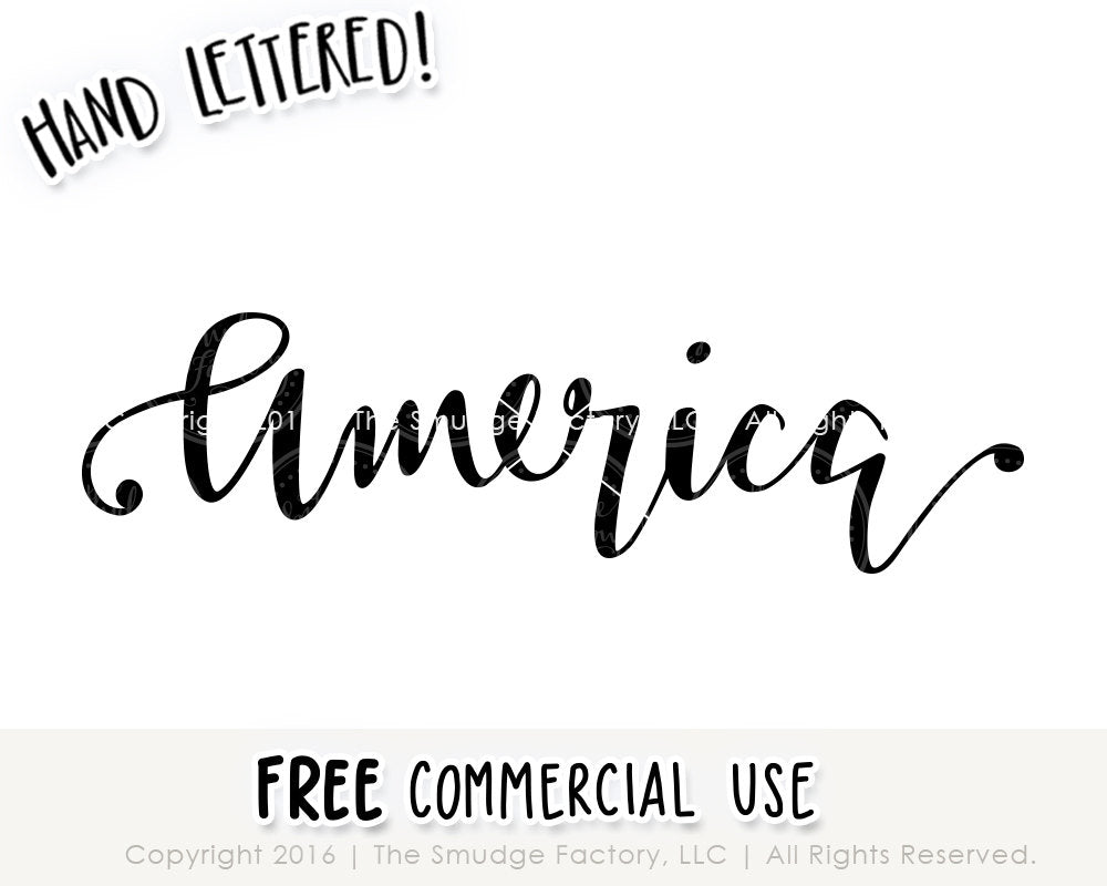 Download America SVG & Printable - The Smudge Factory