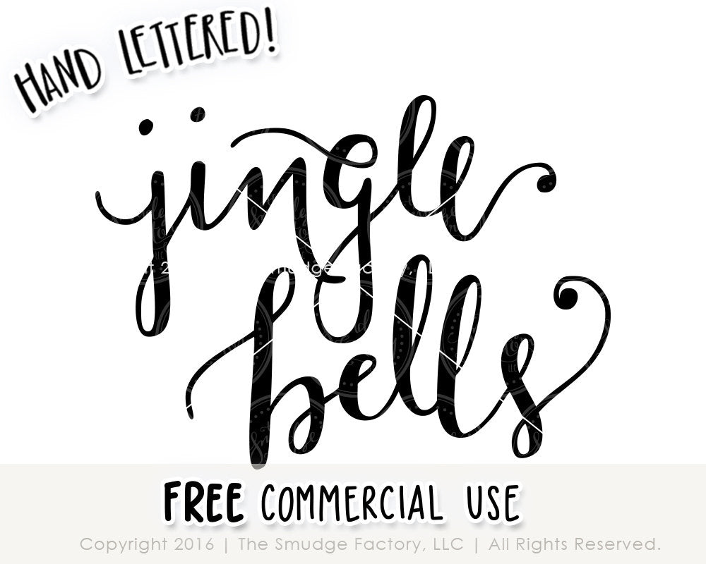 Download Jingle Bells SVG & Printable - The Smudge Factory