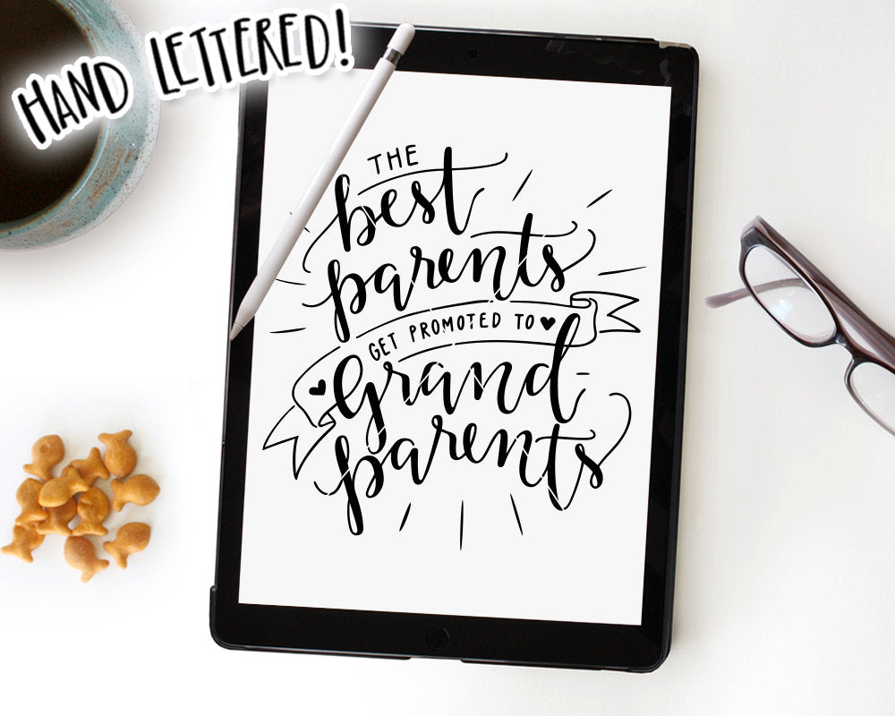 Download The Best Parents Get Promoted To Grandparents SVG File ...