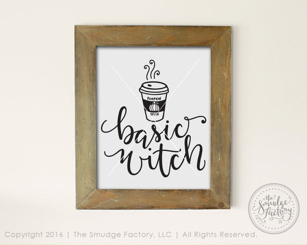 Download Basic Witch With Hot Coffee SVG & Printable - The Smudge ...