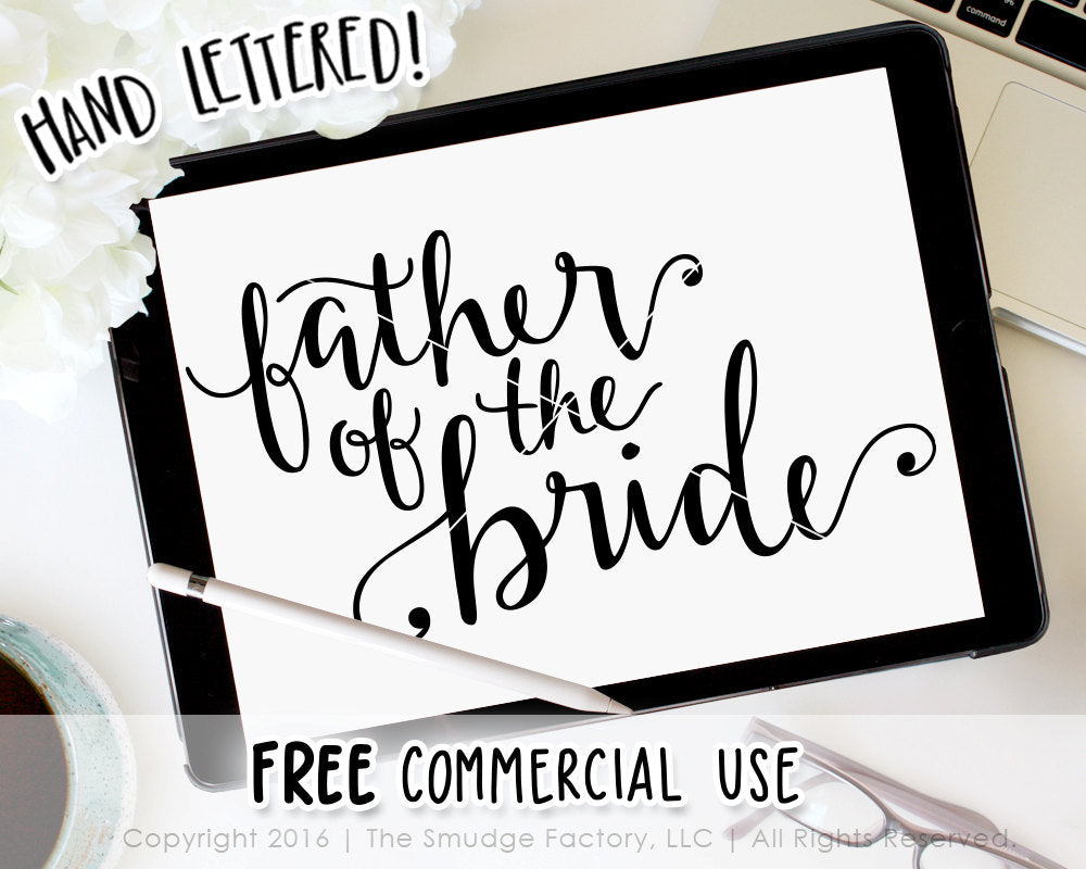 Download Father of the Bride SVG & Printable - The Smudge Factory