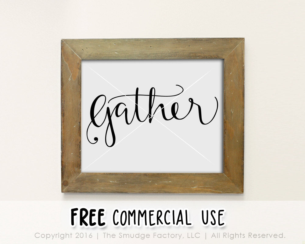 Gather Svg Printable The Smudge Factory