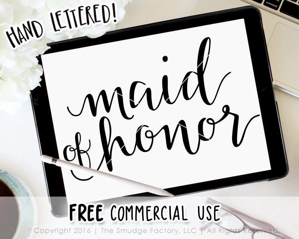 Free Free 315 Wedding Svg Files Maid Of Honor Svg SVG PNG EPS DXF File