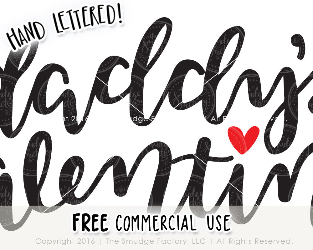 Download Daddy's Valentine SVG & Printable - The Smudge Factory