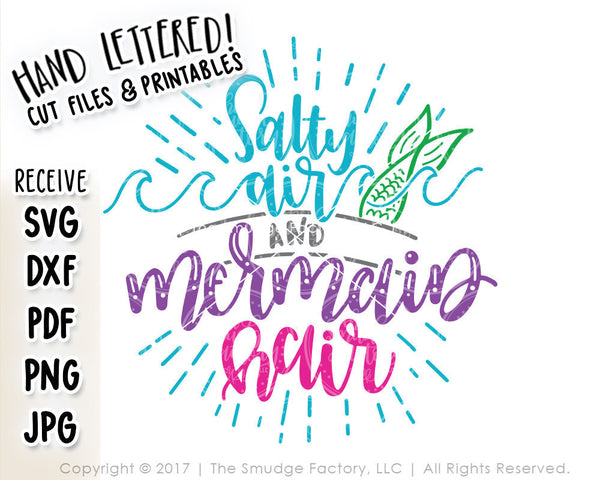 Download Mermaid Hair SVG & Printable - The Smudge Factory