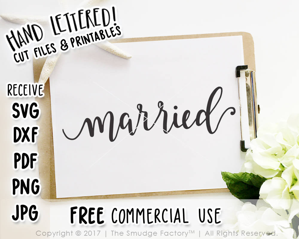 Download Married SVG & Printable - The Smudge Factory