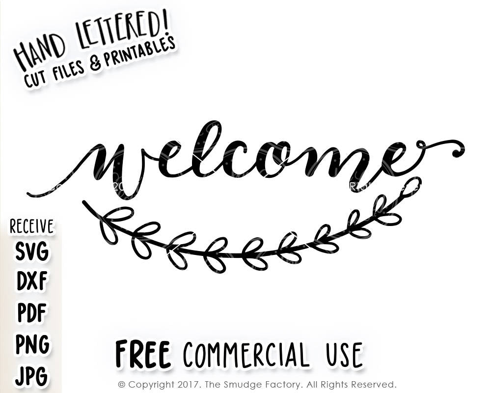 Welcome SVG & Printable - The Smudge Factory