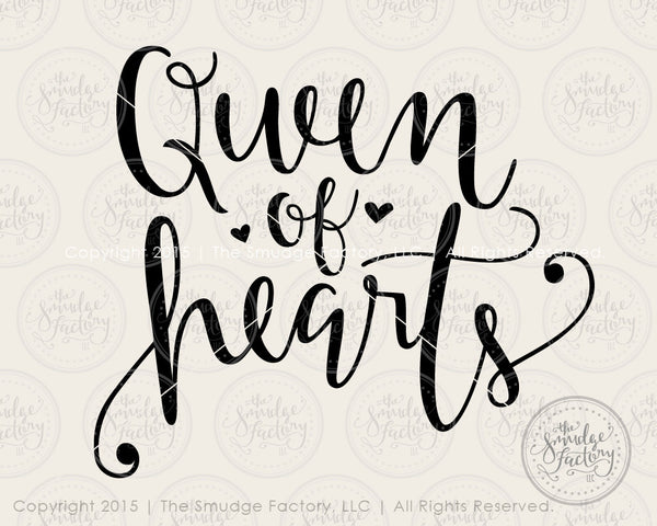 Queen Of Hearts Svg Printable The Smudge Factory