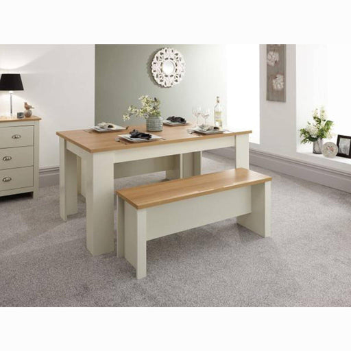 lancaster 150cm dining table and benches