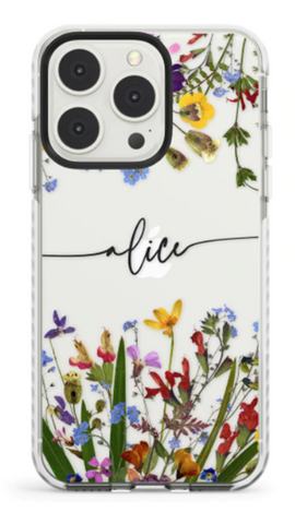 Personalised Wildflower iPhone Case