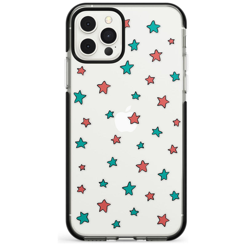 Heartstopper Stars Pattern Black Impact Phone Case for iPhone 11