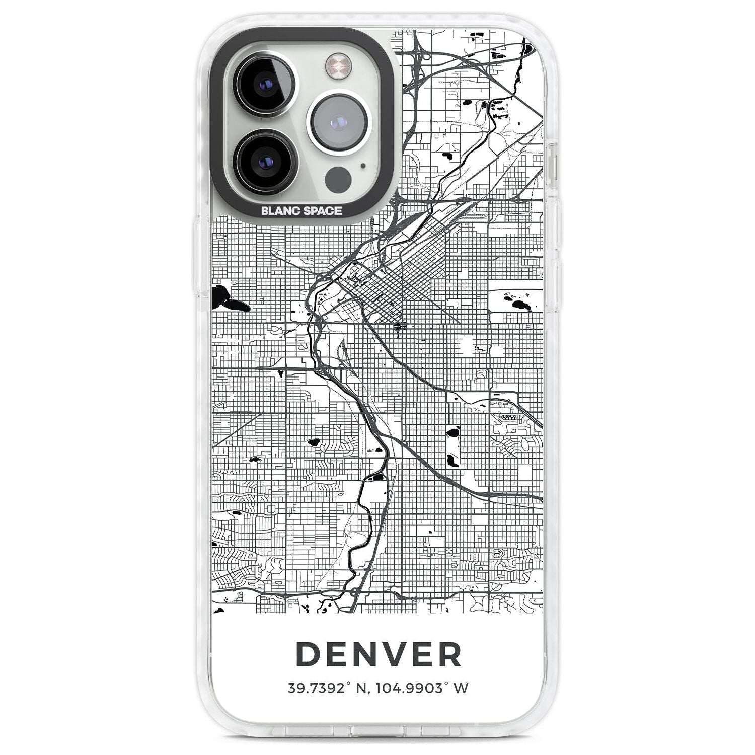 Map of Las Vegas, Nevada iPhone Case - Blanc Space