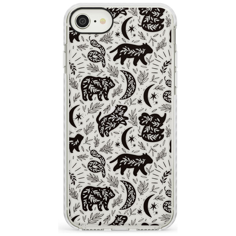 Leafy Bears Impact Phone Case for iPhone SE 8 7 Plus