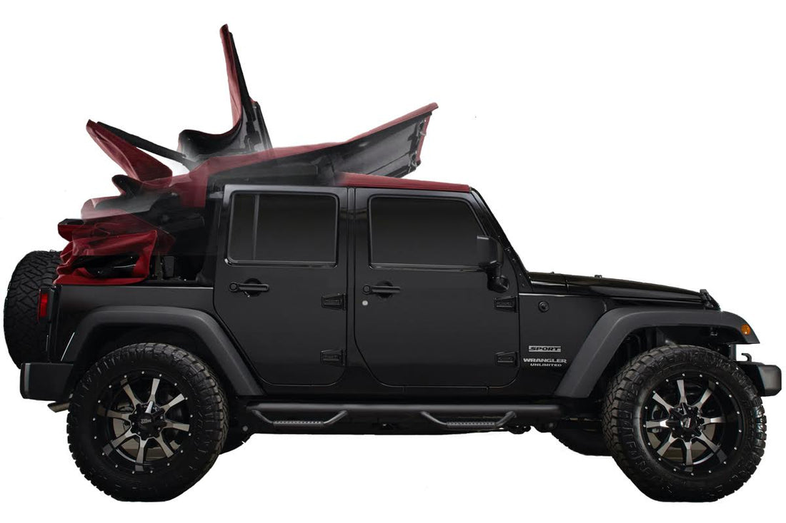 Top 35+ imagen electric convertible top for jeep wrangler