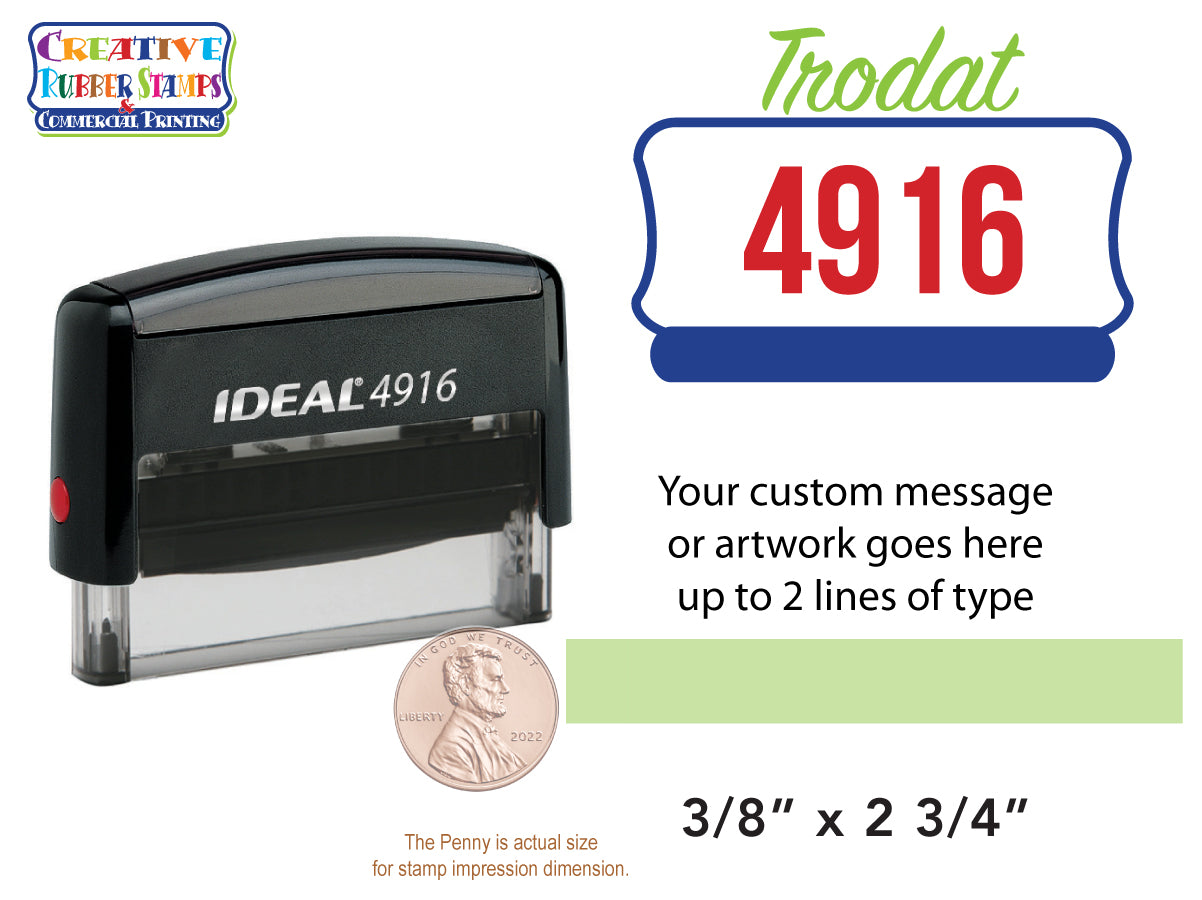 Personalised Rubber Stamp & Spare Ink Pad