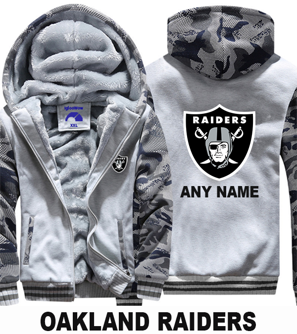custom raiders hoodie
