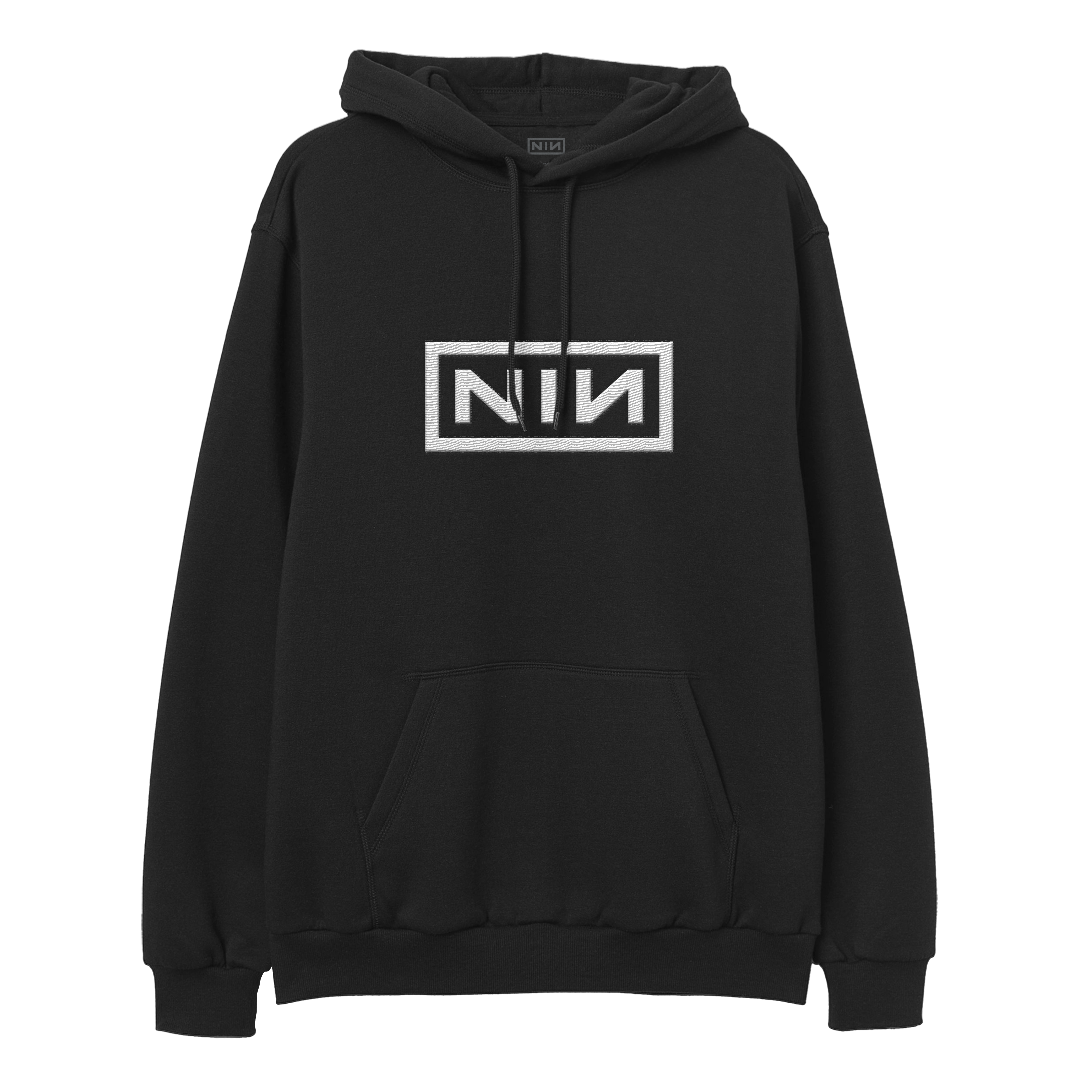 EMBROIDERED LOGO HEAVYWEIGHT PULLOVER HOODIE - Nine Inch Nails UK product image