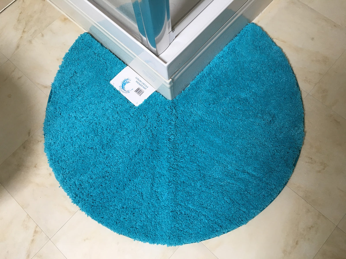 Microfibre Non Slip Circular Corner Shower Mat – Cazsplash