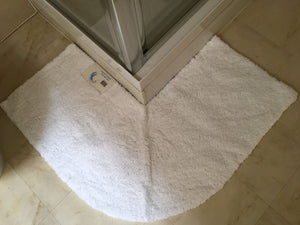 Microfibre Non Slip Corner Shower Mat Cazsplash