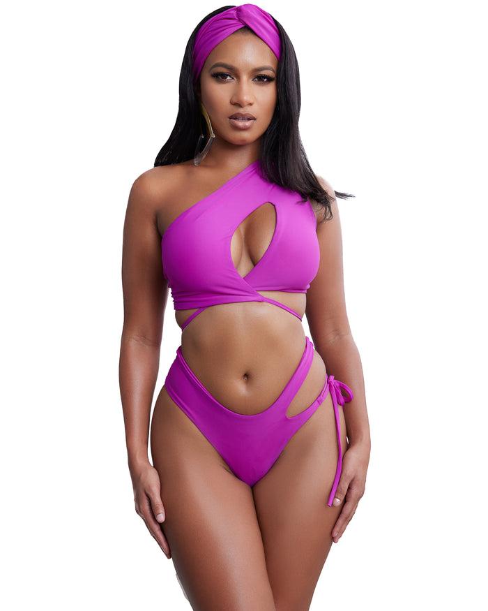 Madison Asymmetrical High Waist Bikini