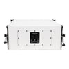 Sound Town ZETHUS-115SWPW110WX2 ZETHUS Series 10" Passive Two-Way Line Array Loudspeaker System with Titanium Compression Driver, Full Range/Bi-amp Switchable, White - Back Panel