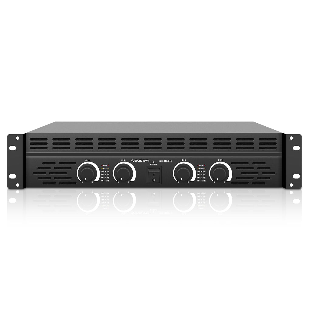 | 4 Channel 4x 750W Peak Output PA Power Amplifier – Sound Inc