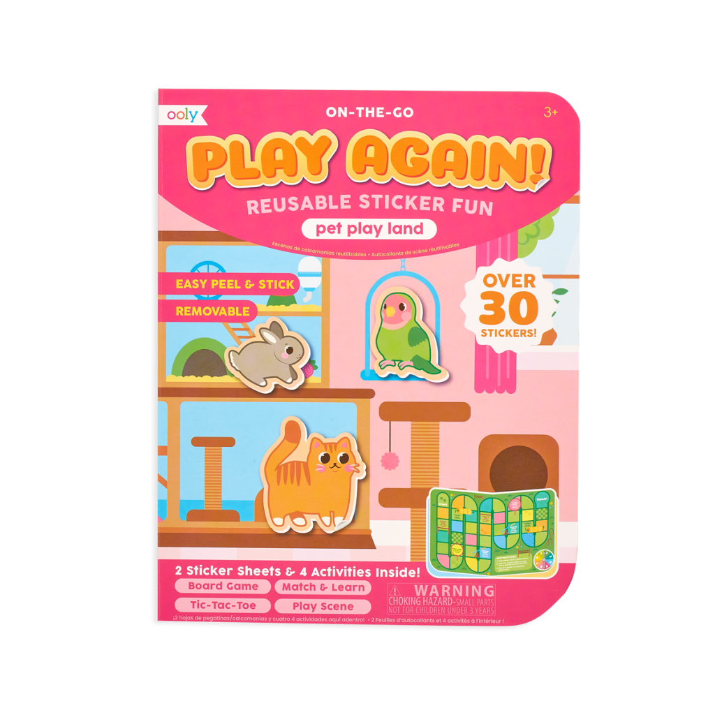 pink play again book