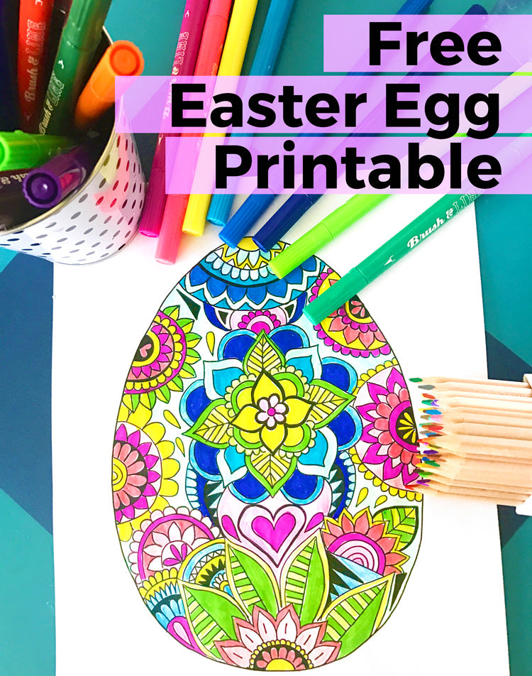Free Easter Egg Printable from OOLY