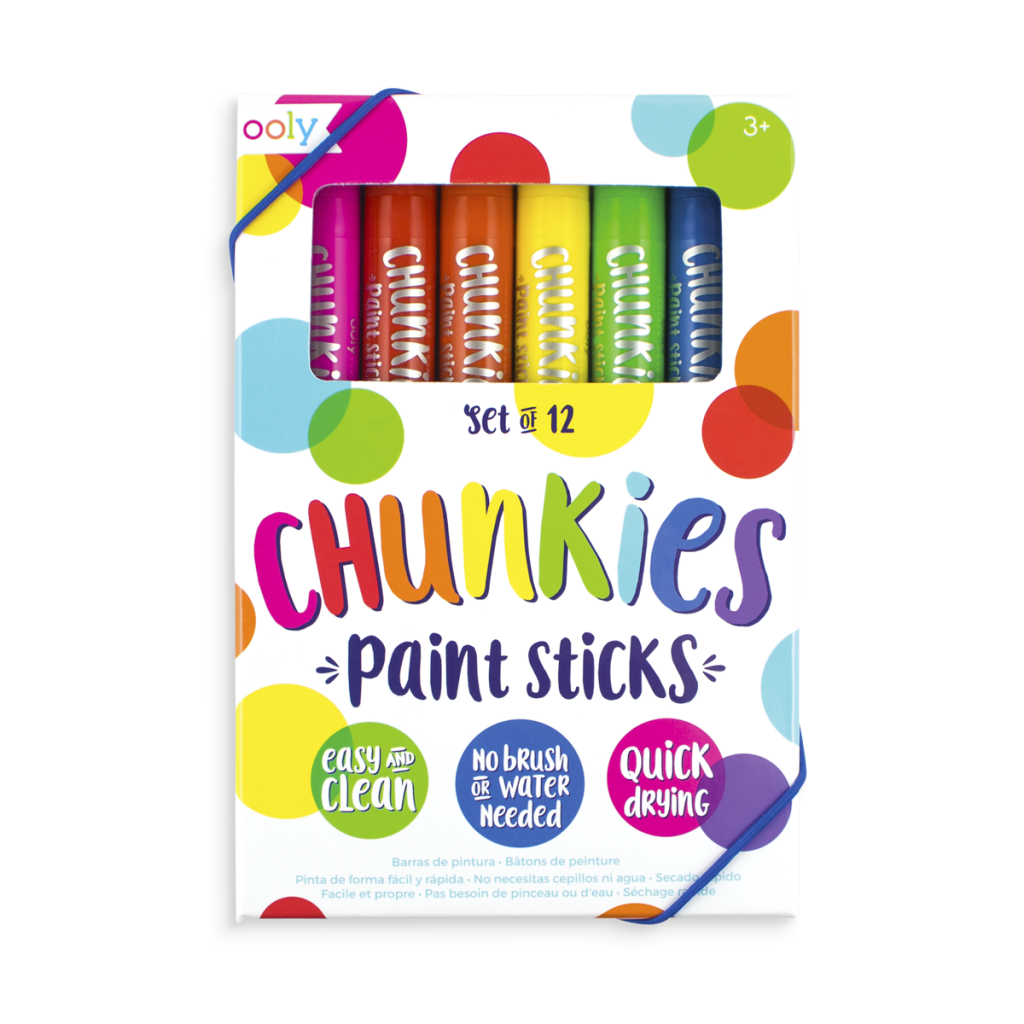 rainbow chunkies paint sticks, set of 12