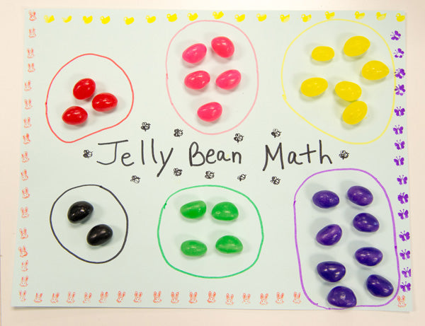 Make math more fun with jelly beans and Stampables
