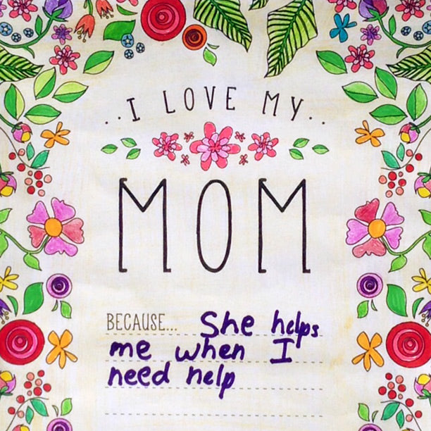 Download and print this free Mother's Day Printable and tell her how much you care.