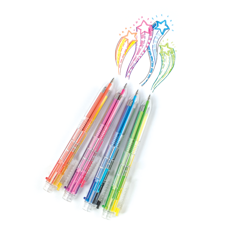 multicolor gel ink pens